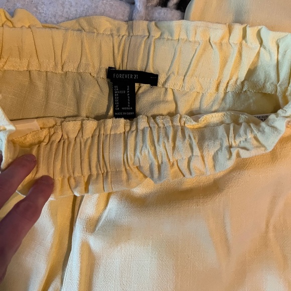 Linen blend paper bag pants - Picture 7 of 9